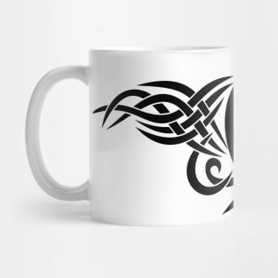 Fish is a sign of Jesus and the first Christians. Tattoo style. Mug
